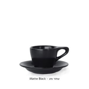 Lino Matte Black Espresso Text