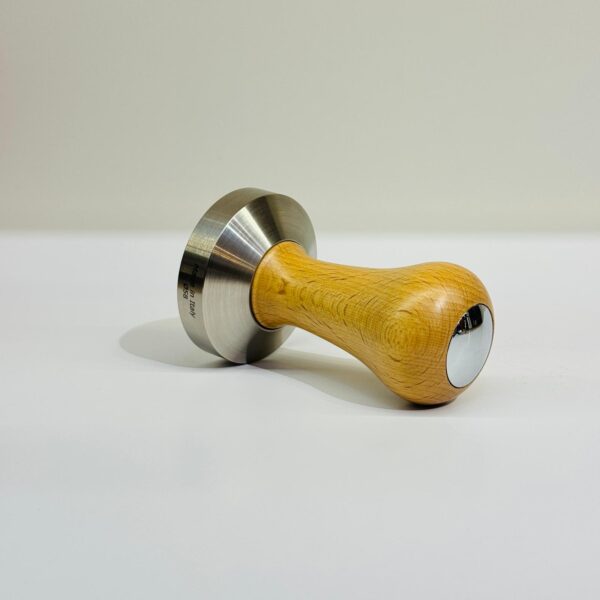 Coffee Tamper '58 Wood Chrome3