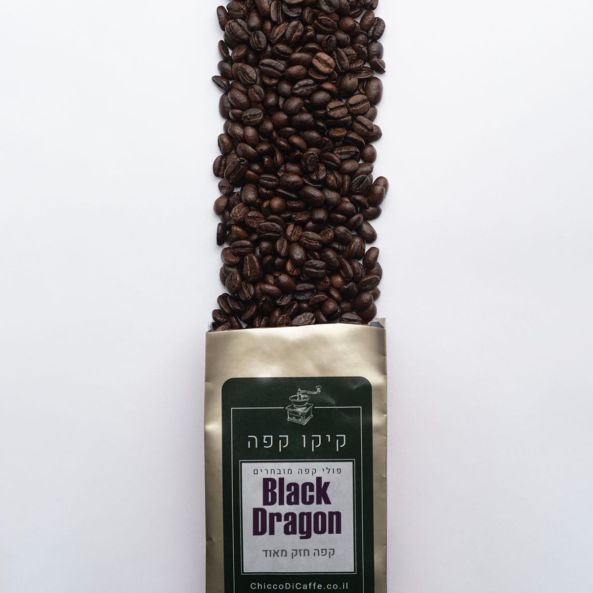 תערובת קפה דרקון שחור - קפה חזק עוצמה 13 - Black Dragon - קיקו קפה