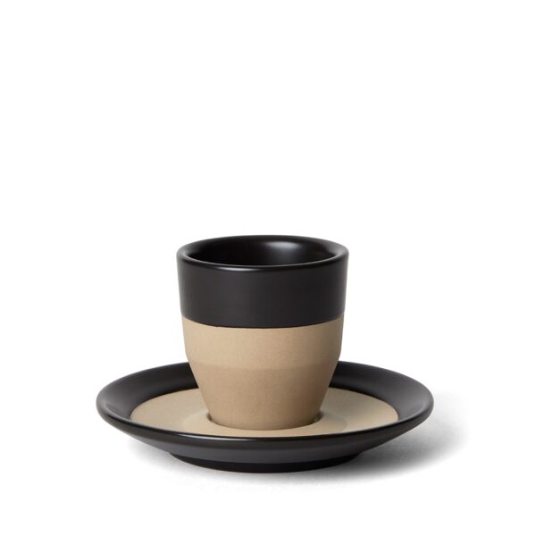 Pico Espresso Cup And Saucer Black 1080
