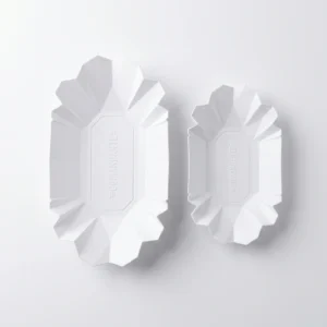 סט מגשי פולים לבן