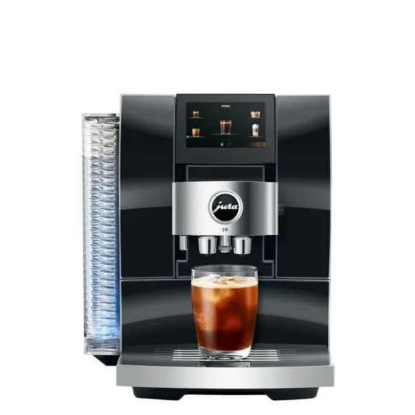 פאנל אחורי של מכונת קפה Jura Z10 המציג את מיקום חיבורי ה-Wi-Fi