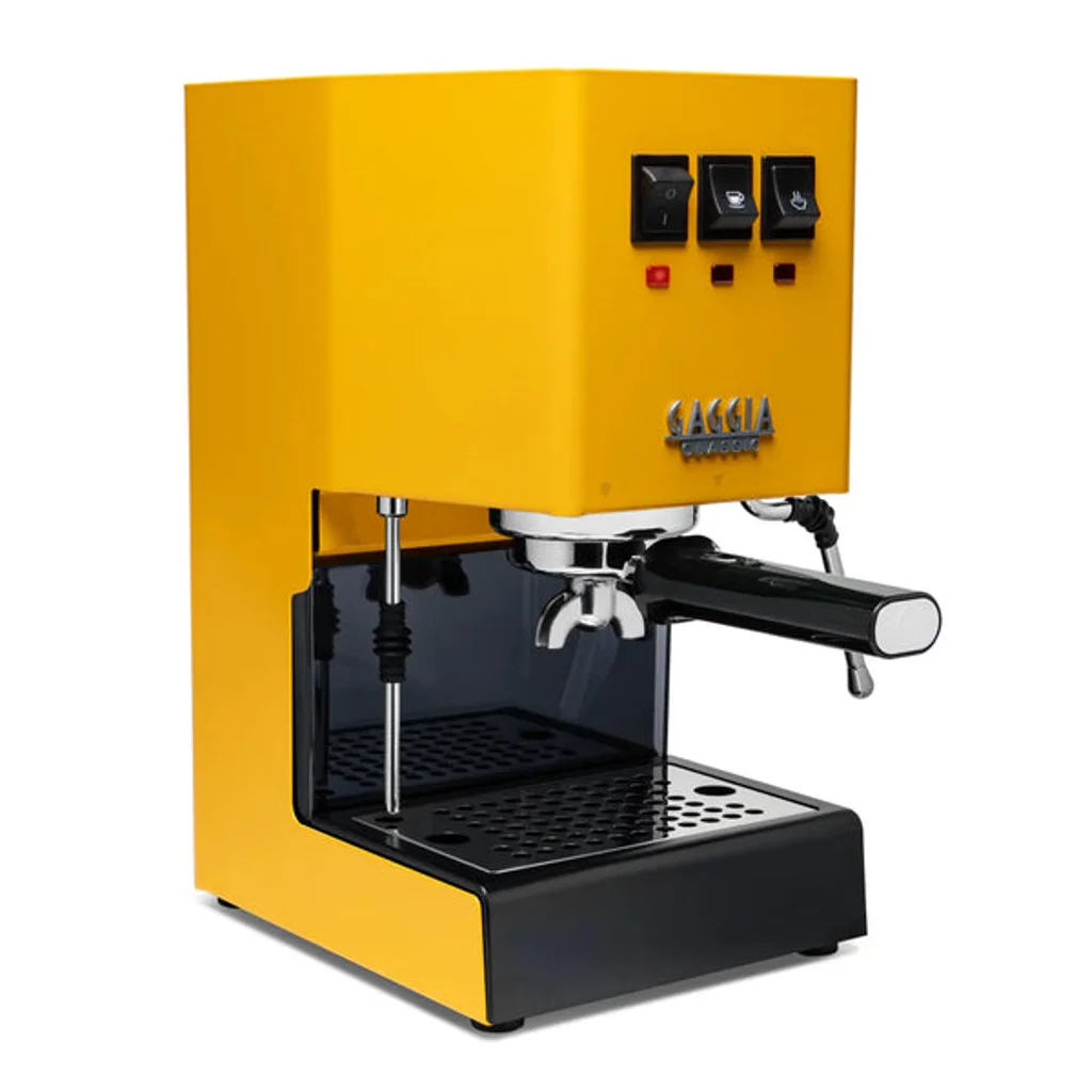 מכונת קפה גאג'יה קלאסיק gaggia classic Pro e24 צהובה