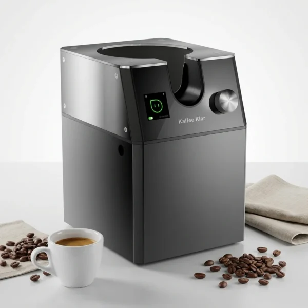 מנקה ידיות פורטה פילטר קפה קלאר - נראה לצד ידית פורטה פילטר, בשימוש לשימור איכות הקפה ואורך חיי המכונה.