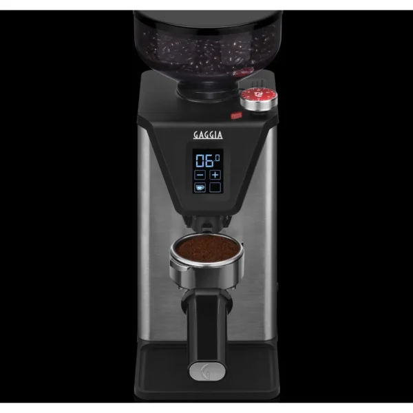 גוף פלדת אל חלד מוברשת במטחנת Gaggia MDF 55