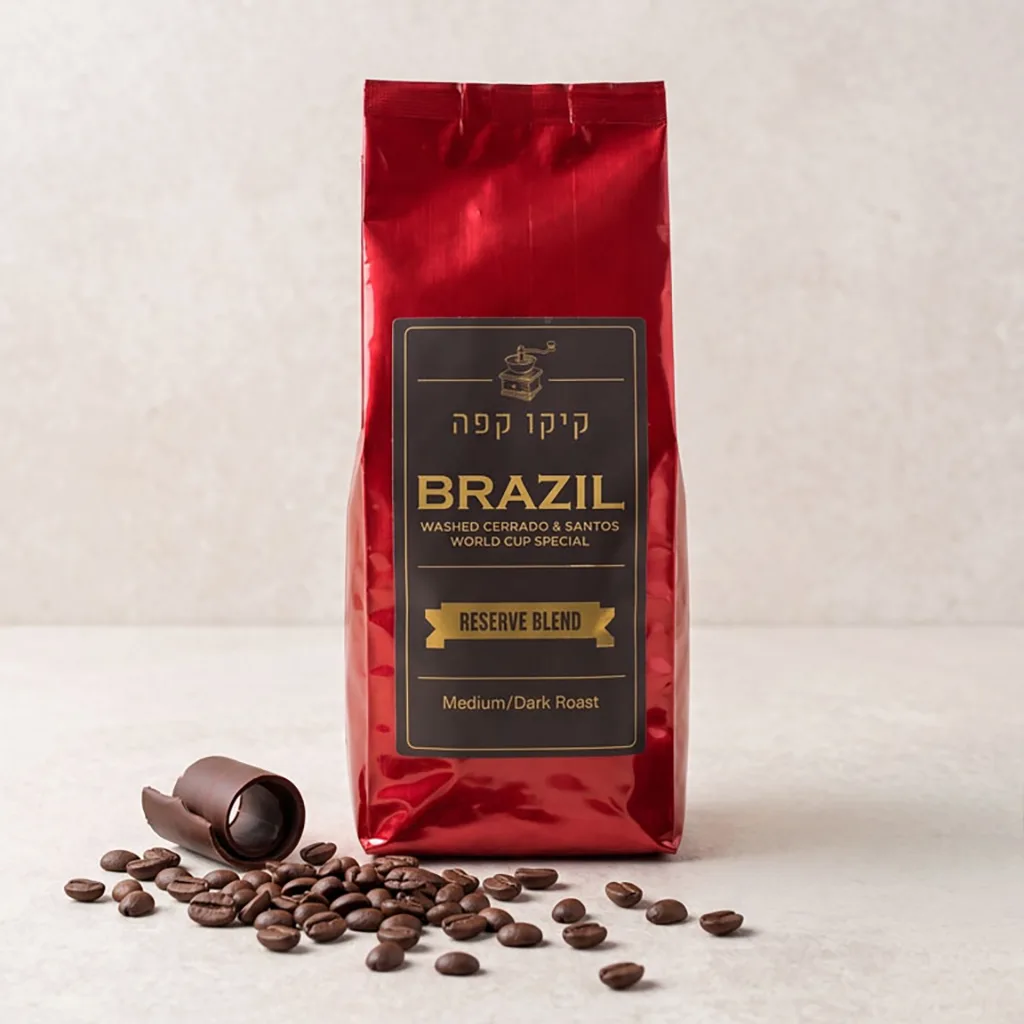 Brazil Reserve Blend – מהדורת מונדיאל. חזקה, שוקולדית ללא חמיצות – 100% ערביקה