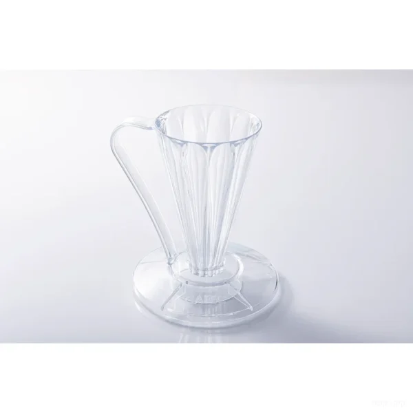 טפטפת פור אובר Cafec Flower Dripper Deep 27 - מבט מהצד מונחת על כוס הגשה