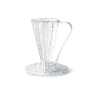 טפטפת קפה Cafec Flower Dripper Deep 27 - מבט צדדי המציג את הזווית הייחודית של 27 מעלות לחליטת כוס אחת