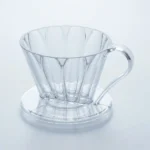 תקריב על הלוגו והגימור האיכותי של טפטפת Cafec Flower Dripper Oval 102