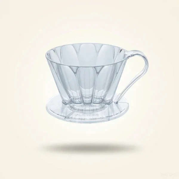 מבט מלמעלה על טפטפת Cafec Flower Dripper Oval 102 המציג את צלעות הזרימה בצורת פרח