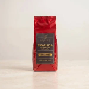 פולי קפה רואנדה Reserve Blend קיקו קפה - שקית 250 גרם על רקע בהיר