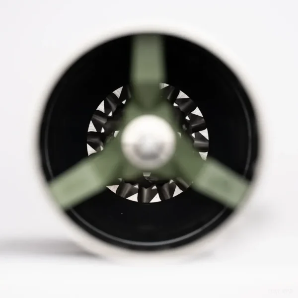מערכת הכיוון הירוקה וסכיני הטחינה של Comandante C40 Lab Series Tigershark במבט מלמעלה