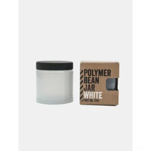 מיכל פולי קפה קטן Comandante Polymer Bean Jar בצבע לבן עם מכסה ואריזה מקורית