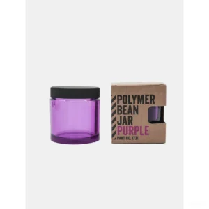 מיכל פולי קפה קטן Comandante Polymer Bean Jar בצבע סגול עם מכסה ואריזה מקורית