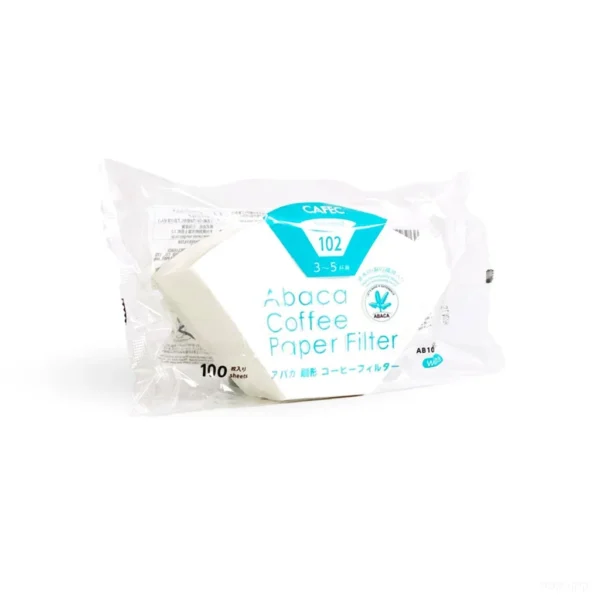 מארז 100 פילטרי נייר CAFEC Abaca טרפז 102 לבן