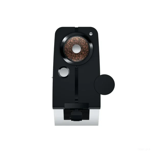 מכונת קפה אוטומטית Jura ENA 8 Full Metropolitan Black - מבט מלמעלה על מיכל הפולים הפתוח והמלא