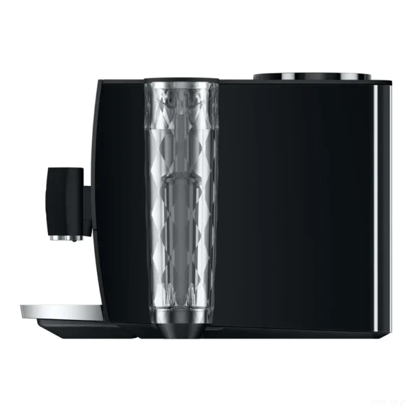 מכונת קפה אוטומטית Jura ENA 8 Full Metropolitan Black - מבט צד עם מיכל המים בעיצוב יהלום