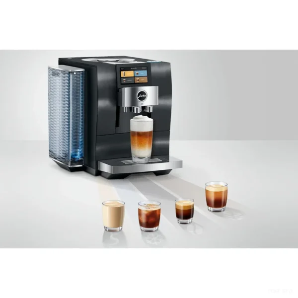 מכונת קפה Jura Z10 Aluminium Black - מבחר משקאות חמים וקרים לצד המכונה