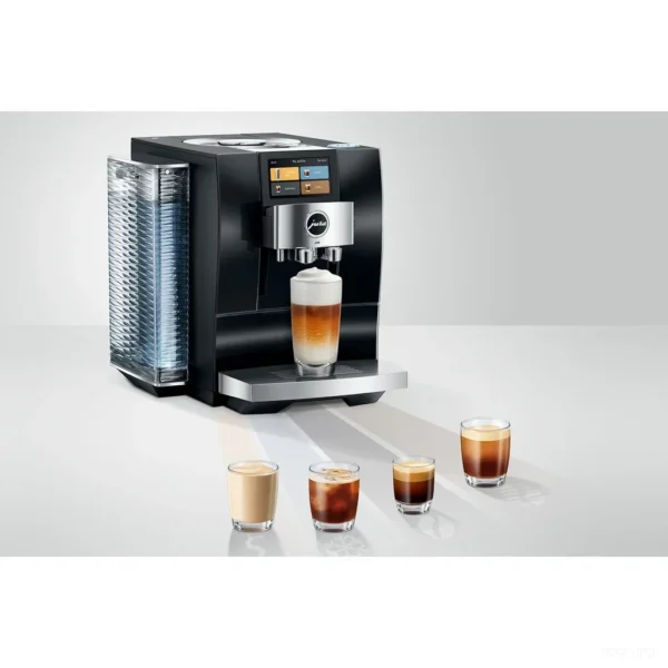 מכונת קפה Jura Z10 Diamond Black - מבחר משקאות חמים וקרים לצד המכונה