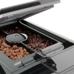 מיכל הפולים הדו תאי Manual Bean Select של מכונת הקפה Melitta Barista T Smart, 270 גרם בשני תאים