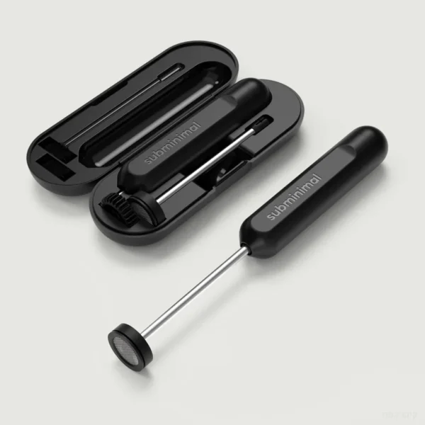 מקציף החלב הנטען Subminimal NanoFoamer GO שאליו מתאימה ערכת הראשים