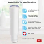 פילטר מליטה Pro Aqua - אורך חיים חודשיים או 50 ליטר, מתאים לכל המכונות האוטומטיות של מליטה